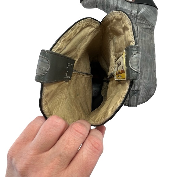 Montana West Gray Heeled Boots - Picture 6 of 13